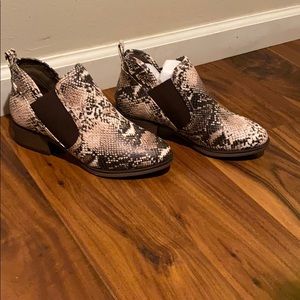 Snake Skin Booties